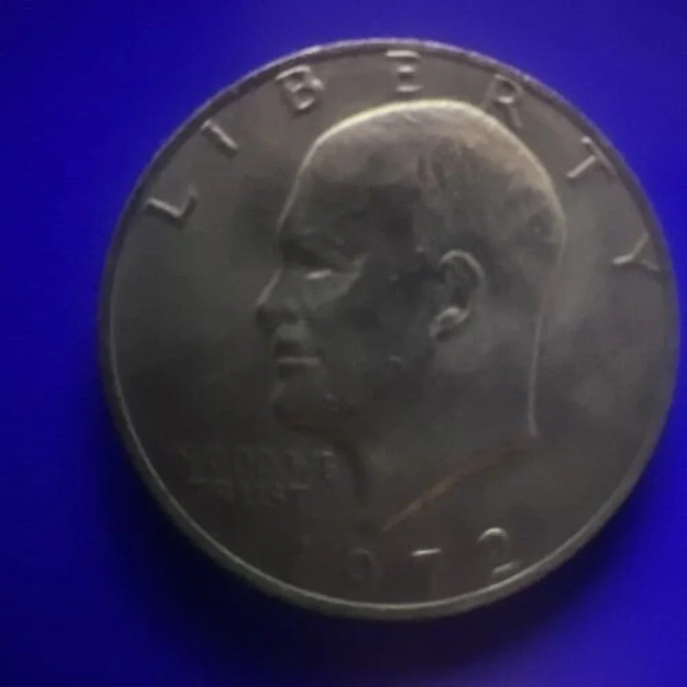 RARE!‎ 1972 USA One Dollar Liberty Eisenhower Coin Flying Eagle